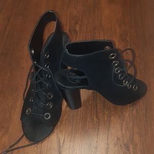 Missguided Lace Up Block Heel